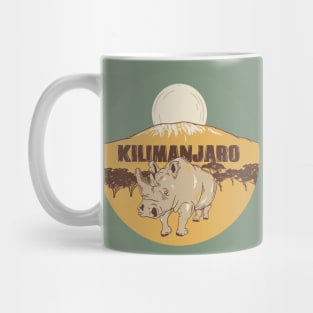 Mount Kilimanjaro Rhino Mug